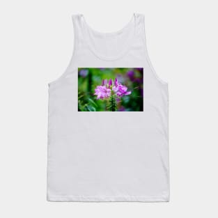 Purple Spider Flower Tank Top